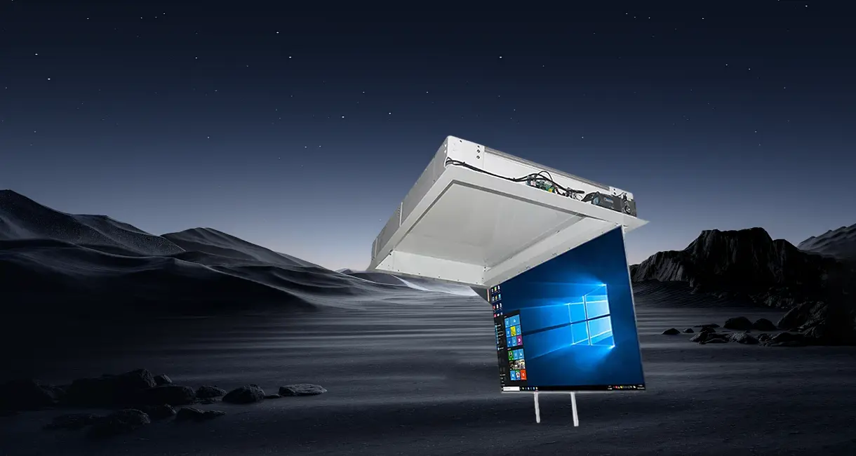 Flip-flop LCD monitor