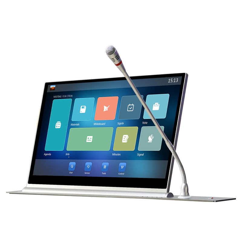 LCD monitor emelhető rejtett asztal papírmentes konferencia rendszer